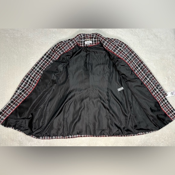 Calvin Klein NWT Wool Blend Tweed Plaid Topper Jacket Women’s Size 22W (2X) - Picture 9 of 12
